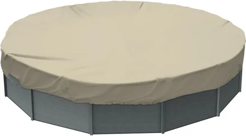 Miniatura 20 de TANG Cubiertas redondas de 10 pies para piscina de 6 pies para tanque redondo sobre el suelo, cubiertas de piscina de hojas de invierno