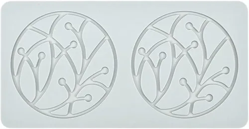 Miniatura 6 de Molde de encaje de hojas huecas 3D, molde de encaje de silicona con formas de flores de múltiples hojas para decoración de pasteles, tapete