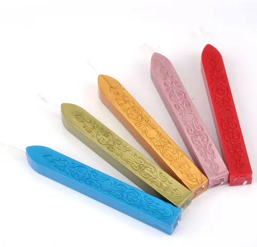 Miniatura 15 de Varillas de Cera para Sellar, Yoption 10 Piezas Varillas de Cera Multicolor con Mechas para Invitación de Boda Sobres de Regalo Tarjetas de Navidad