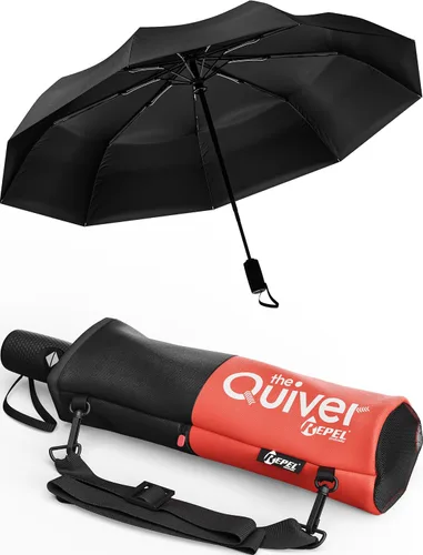 Miniatura 124 de REPEL Windproof Travel Umbrella - Compact & Withstands Winds up to 85MPH , Strongest Premium Auto Folding Umbrella for Rain and Sun - Durable, Light