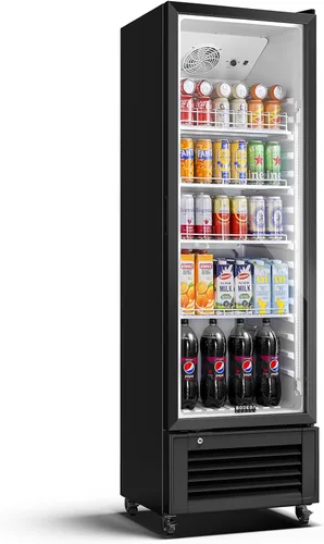 Miniatura 11 de BODEGA COOLER Refrigerador comercial de bebidas, refrigerador con pantalla de 290 L con luz LED suave, 264 latas y 120 botellas, refrigerador