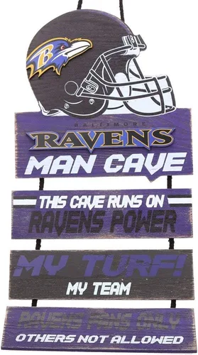 Miniatura 18 de NFL Team Logo Mancave Man Cave Hanging Wall Sign