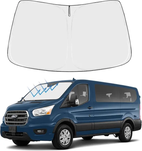 Miniatura 134 de Proadsy Parasol para parabrisas actualizado 2025, ajuste personalizado Dodge RAM 1500 2Dr 2019-2024 2025, 4 capas, plegable, protector de parasol
