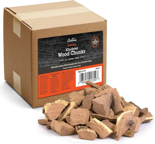 Miniatura 12 de Camerons Trozos de madera de roble 100% natural para ahumar carne - Caja de 840 pulgadas cúbicas, aproximadamente 10 libras - Astillas de madera BBQ