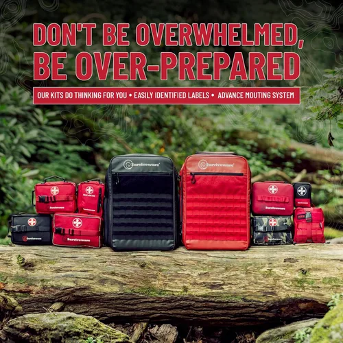 Miniatura 8 de Surviveware Kit de primeros auxilios impermeable, prémium, para automóviles, lanchas, camiones, huracanes, tormentas tropicales y emergencias al