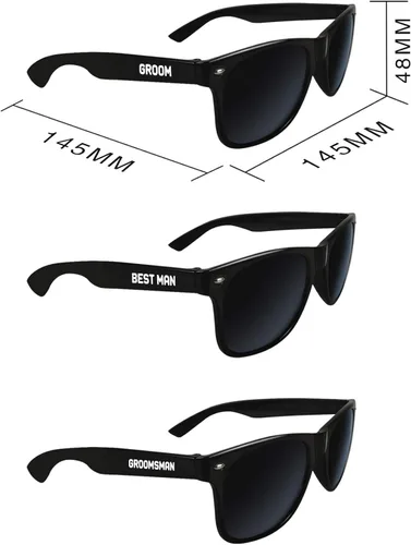 Miniatura 4 de Bachelor Sunglasses Bachelor Party Supplies for Groom Best Man Groomsmen