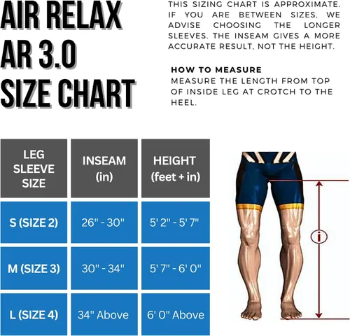 Miniatura 6 de Air Relax Plus AR-3 Botas de compresión profesionales, sistema de recuperación de piernas aprobado por la FDA, botas de recuperación de grado médico