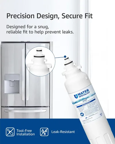 Miniatura 6 de Waterspecialist ADQ73613401 Filtro de agua para refrigerador, repuesto para LG® LT800P®-6 meses/200 galones, ADQ73613408, ADQ73613402, ADQ75795104
