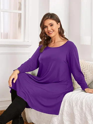 Miniatura 6 de BELAROI Vestido informal acampanado suelto de manga 34 para mujer