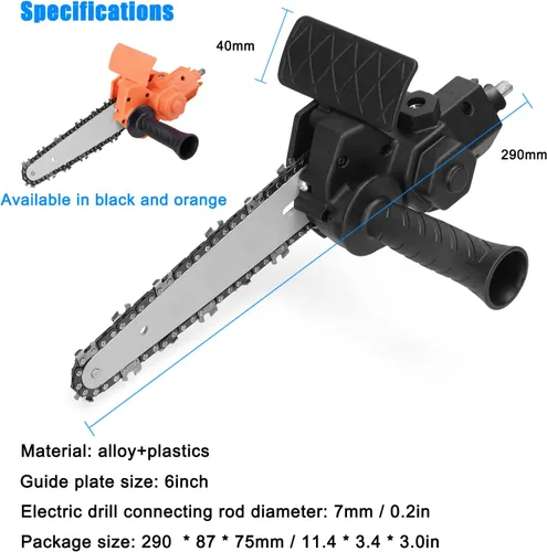 Miniatura 8 de Accesorio de motosierra eléctrica, accesorio de taladro eléctrico de 6 pulgadas, accesorios de herramienta de corte de carpintería para cortar