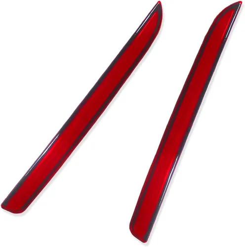 Miniatura 3 de Lente roja completa LED parachoques reflector trasera niebla luces para 2016 2017 2018 2019 Ford Explorer