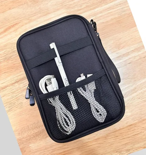 Miniatura 8 de Organizador de cables de viaje, bolsa de cable, organizador de electrónica de viaje, bolsa de transporte de tecnología, estuche de transporte