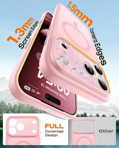 Miniatura 242 de TOCOL Funda para iPhone 11, compatible con Magsafe, protección completa de cámara, imanes integrados, protección contra caídas, funda translúcida
