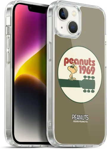 Miniatura 206 de Head Case Designs Funda de gel Woodstock 50th con licencia oficial de Peanuts Snoopy Guitar 1969 [protección de grado militar] compatible con Apple