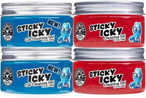 Miniatura 11 de Chemical Guys Sticky Icky - Gel de limpieza para automóvil, manzana verde, limpiador interior de automóvil, limpiador reutilizable para grietas