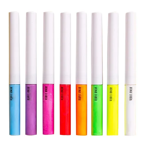 Juego de delineador líquido mate, 8 colores, delineador de ojos fluorescente de alta pigmentación, impermeable y a prueba de manchas, pintura facial