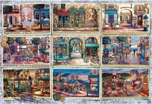 Miniatura 2 de Cobble Hill - Rompecabezas de 2000 piezas, recuerdos de París, póster de muestra incluido