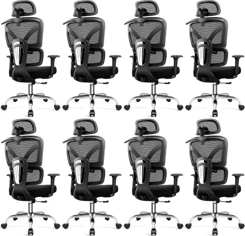 Miniatura 14 de Ergonomic Office Desk Chair, Breathable Mesh Office Chair with Lumbar Support, Computer Desk Chairs Comfy for Home Office, Work, Study, 300LBS