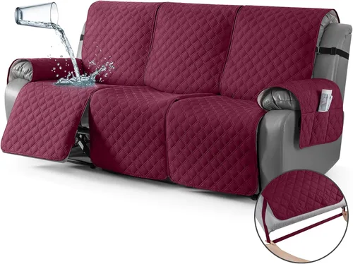 Miniatura 57 de TAOCOCO - Funda antideslizante para silla reclinable, funda para sofá, funda para silla reclinable pequeña con correas elásticas, protector