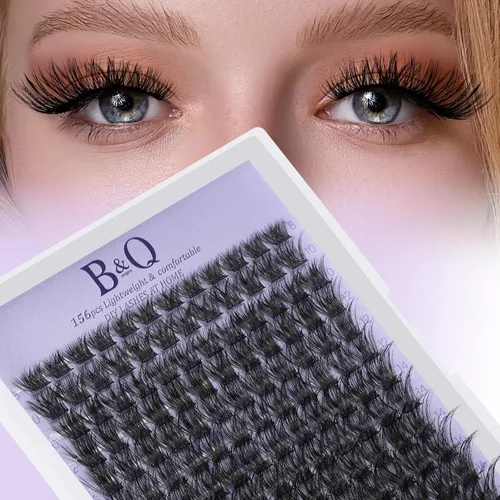 Miniatura 35 de B&Qaugen Racimos de Pestañas 156PCS Kit de Racimos de Pestañas B01+B02+B19 Kit de Extensión de Pestañas DIY Kit de Extensión de Pestañas 8-18mm