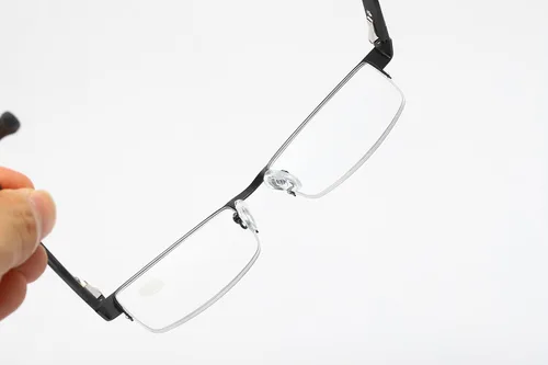 Miniatura 4 de B&Q 4 Pack Metal Frame Half Frame Reading Glasses for Men Spring Hinge Readers With Classic Clear Lense