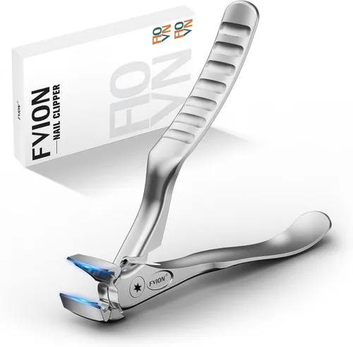 Miniatura 9 de FVION Cortaúñas angulares para uñas gruesas de los pies – Cortaúñas extra grandes para personas mayores, cortador de uñas de los pies resistente