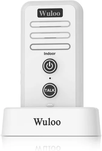 Miniatura 11 de Timbres de intercomunicador inalámbrico para aula en casa, timbre electrónico impermeable Wuloo con rango de 2640 pies, 3 niveles de volumen