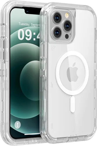 Miniatura 46 de Follaroma para iPhone 17 Pro Max, Funda Compatible con MagSafe, Funda Magnética Transparente de Doble Capa, Funda Resistente Anti-Caída y a Prueba