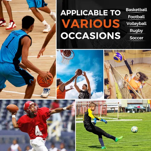 Miniatura 6 de COOLOMG Rodillera de Baloncesto para Niños, Jóvenes y Adultos, Manga de Rodilla de Compresión Antideslizante para Béisbol, Voleibol, Fútbol Negro
