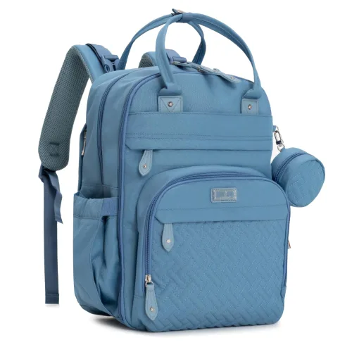 Miniatura 21 de BabbleRoo - Mochila para pañales - Bolso de viaje con artículos esenciales para bebés - Mochila multifuncional resistente al agua, bolso de viaje