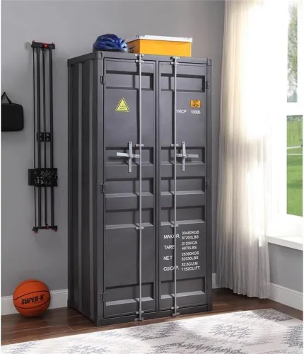 Miniatura 2 de Acme Armario de carga (puerta doble) en Gunmetal
