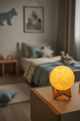 Lámpara de luna, luz de luna, decoraciones de luna, lámpara fresca, lámparas de luna para adultos, decoración para niños, Acción de Gracias,