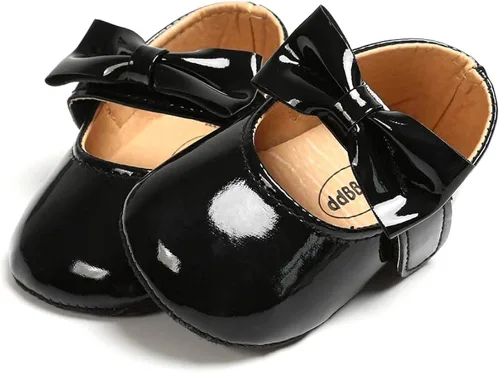 Miniatura 4 de Mocasines para bebé de princesa brillante Mary Jane vestidos zapatos de primera calidad ligeros suela suave zapatos para cuna zapatos para niños