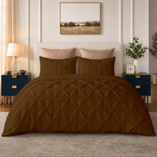 Miniatura 15 de SLEEP-NEST Luxuries - Funda de edredón plisada decorativa, tamaño individual/individual XL, 68 x 90 pulgadas, 3 piezas, con cierre de cremallera