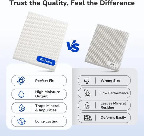 Miniatura 5 de Fil-fresh MD1-0034 - Mecha de repuesto para humidificador de repuesto, filtro de repuesto compatible con humidificador evaporativo Vornado Evap40