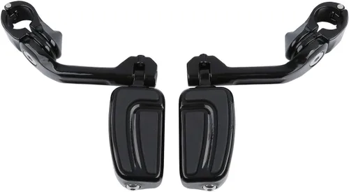 Miniatura 27 de XFMT - Estribos de color negro mate para motocicleta, 1.25 pulgadas, incluye kit de montaje