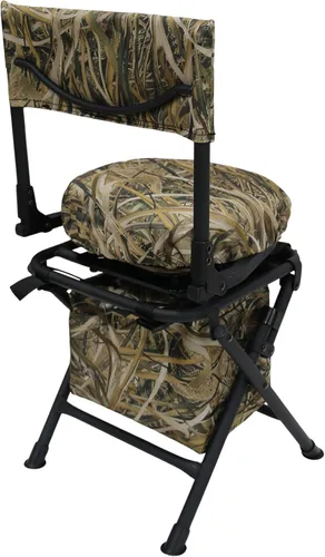 Miniatura 7 de MDSTOP Silla de Caza Giratoria de 360 Grados para Ciegos Terrestres, Asiento de Caza Plegable, Silla de Pesca, Ligera, Portátil, Cojín Acolchado No.