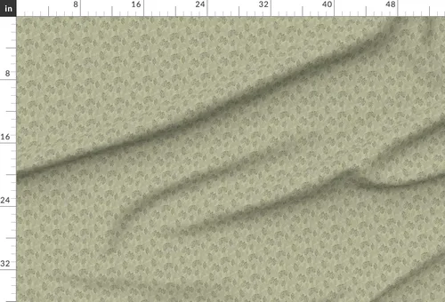 Miniatura 2 de Spoonflower Tela – Flores verdes pálidas con diseño de lúpulo de cerveza y vida campestre impresas en tela de gasa – Costura de moda vestidos