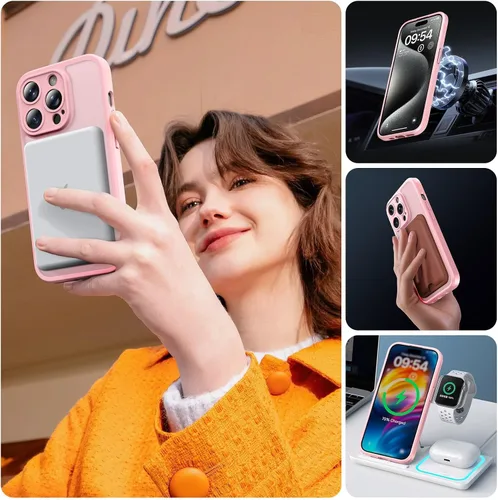 Miniatura 743 de TOCOL Funda para iPhone 11, compatible con Magsafe, protección completa de cámara, imanes integrados, protección contra caídas, funda translúcida