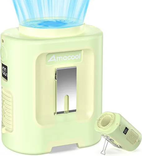 Miniatura 13 de AMACOOL Mini ventilador de cintura portátil con clip, 13,000 rpm, 4 velocidades, ventilador de cuello personal, hasta 24 horas de duración
