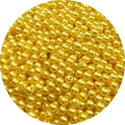 Miniatura 17 de 100 cuentas de perlas para manualidades, perlas de resina de 0.47 pulgadas para hacer joyas, cuentas redondas a granel con agujero para collares