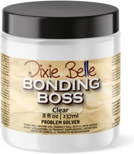 Dixie Belle Bonding BOSS - Imprimación de pintura transparente (8 onzas), imprimación de pintura para solucionar problemas + base para bloquear el