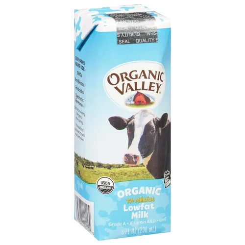 Miniatura 5 de Organic Valley, Cajas de leche, 1% de leche estable, aperitivos saludables, 8 onzas líquidas (paquete de 24)