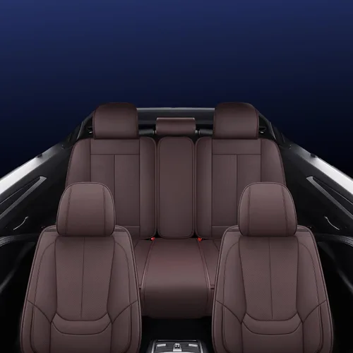 Miniatura 8 de TOMIC Nephele - Juego completo de 5 fundas de asiento de automóvil, de cuero impermeable, universal, para Nissan Honda Civic CRV Hrv Kia Sorento