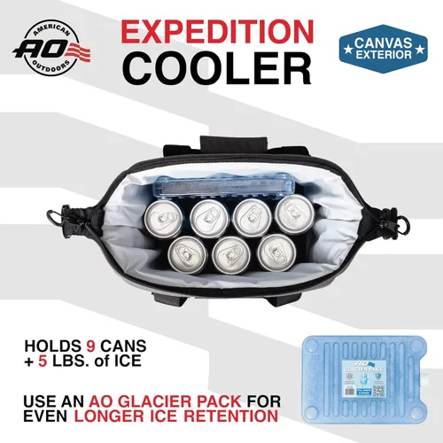 Miniatura 42 de Bolsa de enfriador AO Coolers Expedition de lona con lados blandos, a prueba de fugas, aislada, ligera Azul marino