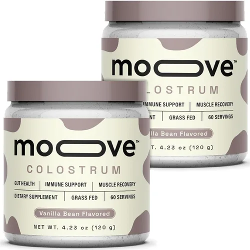 Miniatura 7 de MOOVE Polvo de calostro bovino sin sabor, vacas holandesas alimentadas con pasto, apoyo inmunológico e intestinal, proteína natural, superalimento