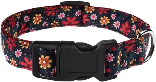 Miniatura 14 de Collar de perro, collar ajustable para perros pequeños, medianos y grandes, lindo collar de cachorro para perros machos y hembras, bonito diseño