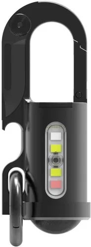 Miniatura 10 de Mini portátil 1200lm Led Super brillante EDC Llavero Linterna H Pro .USB recargable para camping, emergencia, hombres Gadgets Light... (Plata-Blanco)