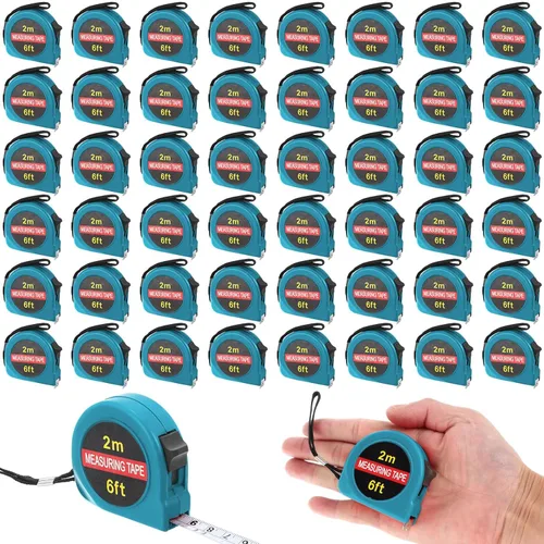 Miniatura 7 de Copkim 50 Piezas de 6 Pies de Cinta Métrica Mini Retráctil a Granel Cinta de Medición Pequeña Tamaño de Bolsillo Herramienta de Medición
