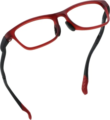 LifeArt Lentes de bloqueo de luz azul para niños, filtran el 85% de la luz azul dañina, antifatiga ocular y borrosa, anteojos para computadora (rojo